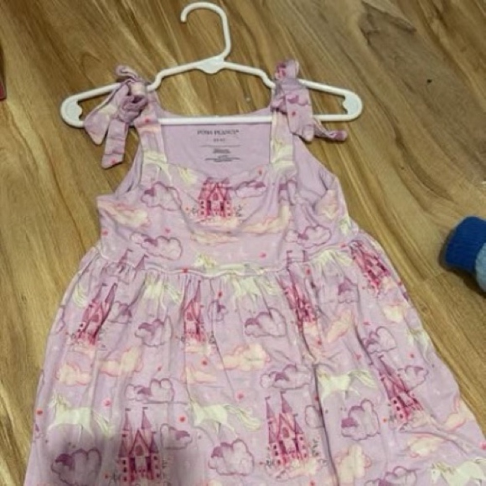 Posh Peanut Pink Castle Tie-Shoulder Dress